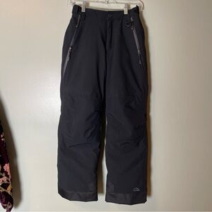 L.L. Bean Black Snow Pants Youth sz 14 skiing sledding winter snowboarding